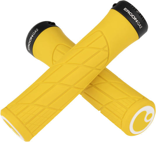 Ergon Grips Technical-GA2 Yellow Mellow (Yellow) Unisex Adult Bike Handle, One Size - RACKTRENDZ