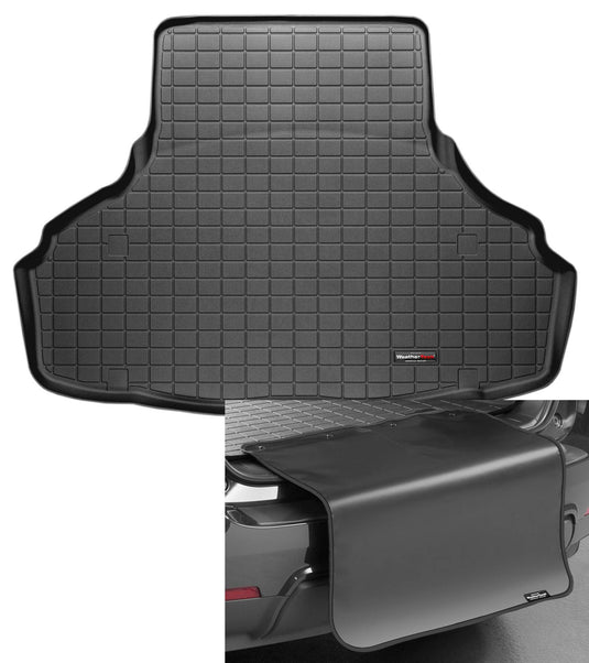WeatherTech Cargo Trunk Liner for Lexus LS - Trunk with Bumper Protector (40331SK) Black