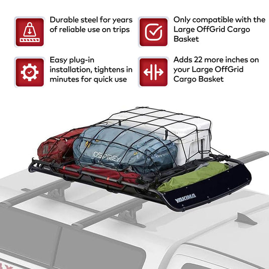 Paniers de chargement pour automobiles à extension Offgrid Lg Yakima 8007109