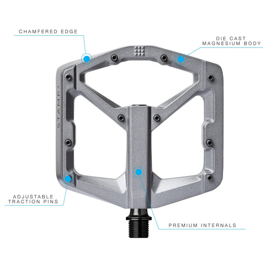 PÉDALE CRANKBRO STAMP 3 LG GRIS