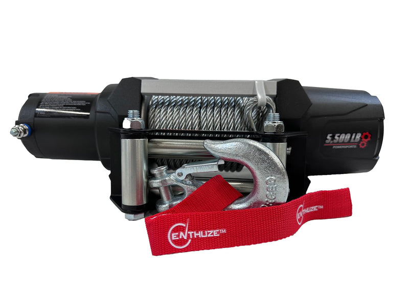 Load image into Gallery viewer, Enthuze 5500 LB 12V DC Winch for Powersports &amp; UTVs
