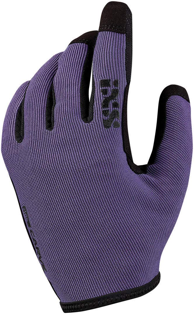 Chargez l&#39;image dans la visionneuse de la galerie, IXS Unisex Carve Gloves - Silicone Grippers and Slip on Design with Touchscreen/Biking/Hiking Compatible (Grape/Large) - RACKTRENDZ
