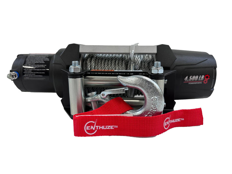 Load image into Gallery viewer, Enthuze 4500-lb 12V DC Electric Winch for Powersports &amp; UTVs

