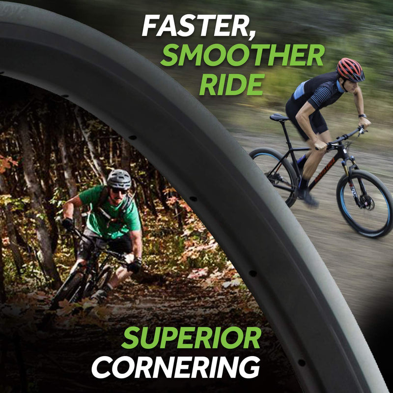 Chargez l&#39;image dans la visionneuse de la galerie, CushCore XC Set - Includes (2) Tire Inserts, (2) Presta Valves &amp; Rim Stickers, Easy At-Home Installation, Bicycle Tire Inserts, Helps Improve Ride Quality, Rim &amp; Tire Protection, (29?) - RACKTRENDZ
