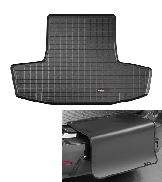 WeatherTech Cargo Trunk Liner for Lexus GS 430, GS 300, GS 350/GS 460 - Trunk with Bumper Protector (40277SK) Black