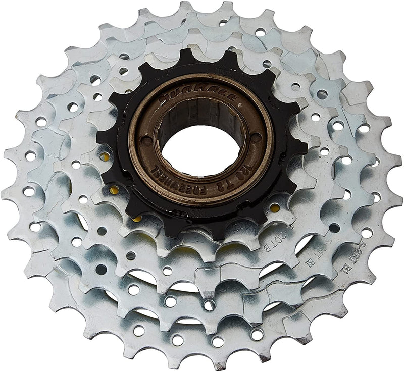 Load image into Gallery viewer, Sunrace 5-Speed Freewheel 14-28T, Silver/Black - RACKTRENDZ
