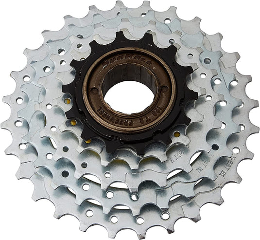 Sunrace 5-Speed Freewheel 14-28T, Silver/Black - RACKTRENDZ