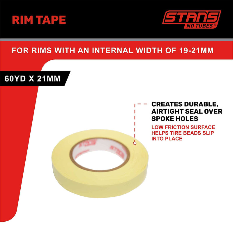 Chargez l&#39;image dans la visionneuse de la galerie, Notubes Rim Tape for Stans Ztr Rims 60yd x 21mm 55m, AS0004 Wheels, Yellow, 21mm x 54840mm - RACKTRENDZ
