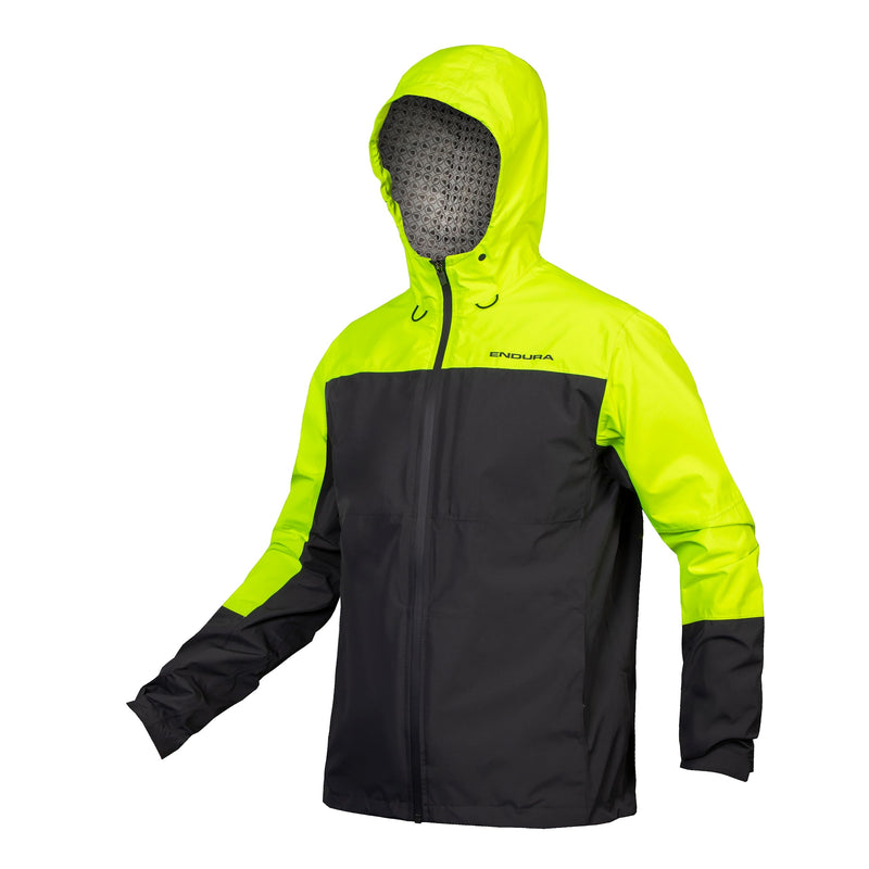 Load image into Gallery viewer, Endura Men&#39;s Hummvee 3-In-1 Waterproof Cycling MTB Jacket, Hi-viz Yellow, Large - RACKTRENDZ
