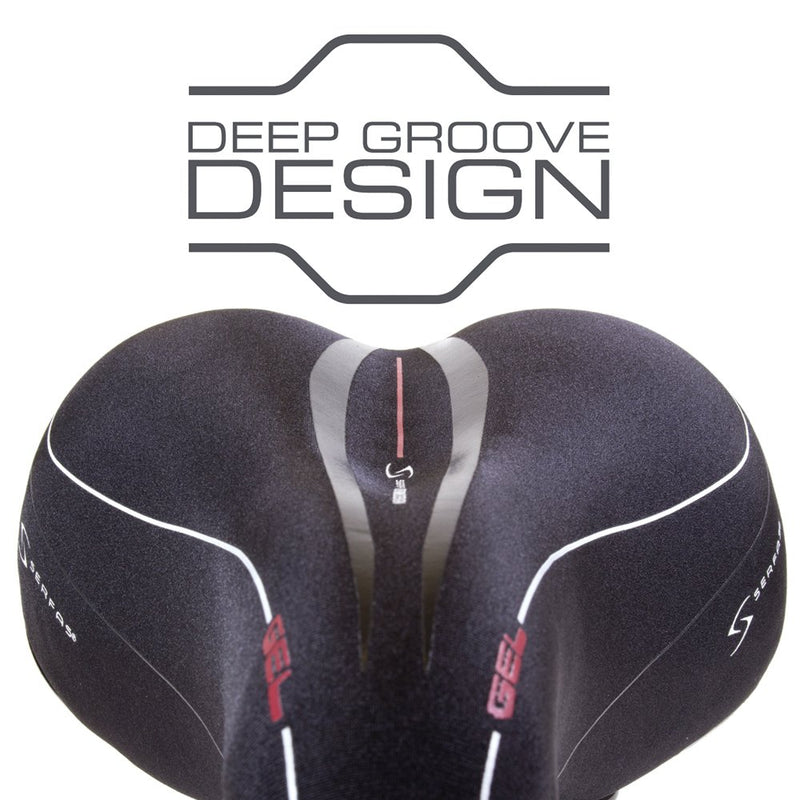 Chargez l&#39;image dans la visionneuse de la galerie, Serfas Full Suspension Hybrid Bicycle Saddle - RACKTRENDZ
