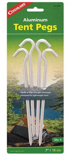 8046 - COGHLANS - TENT PEGS ALUMINUM 4PK UPC: 056389080461