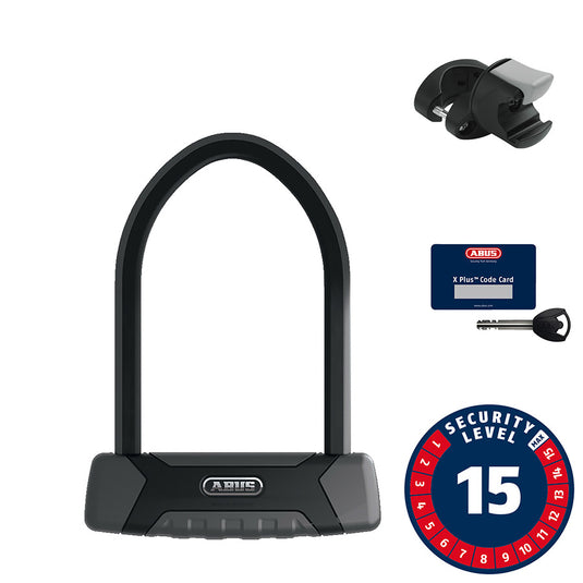 Abus, Granit XPlus 540, U-Lock, Key - EZKF, 160x230mm, 6.3''x9'', Thickness in mm: 13mm, Black