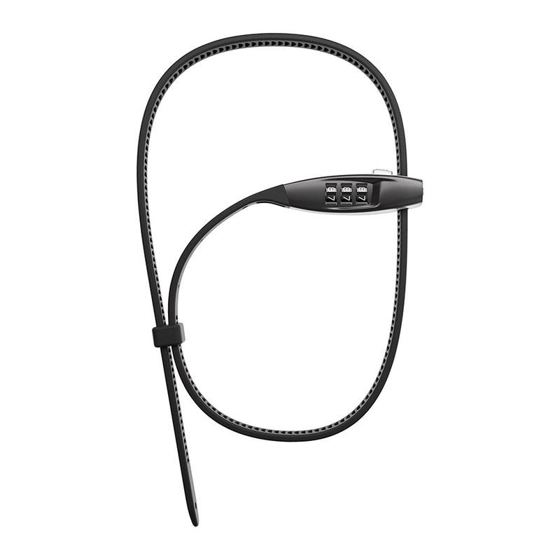 Chargez l'image dans la visionneuse de la galerie, Abus, Combiflex TravelGuard 70, Cable lock, Combination, 4mm, 70cm, 2.3', Black
