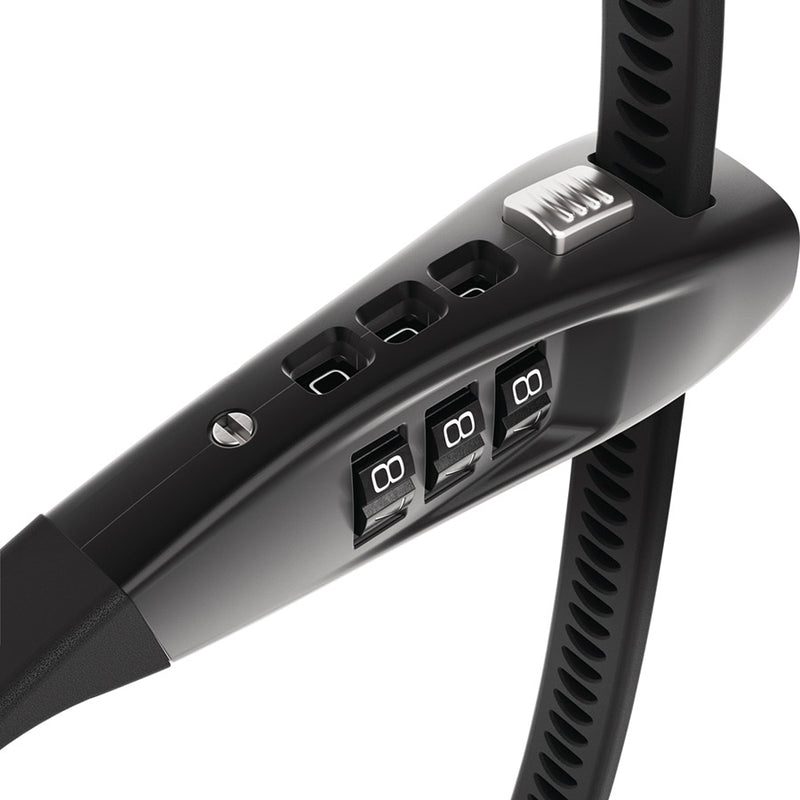 Chargez l'image dans la visionneuse de la galerie, Abus, Combiflex TravelGuard 70, Cable lock, Combination, 4mm, 70cm, 2.3', Black
