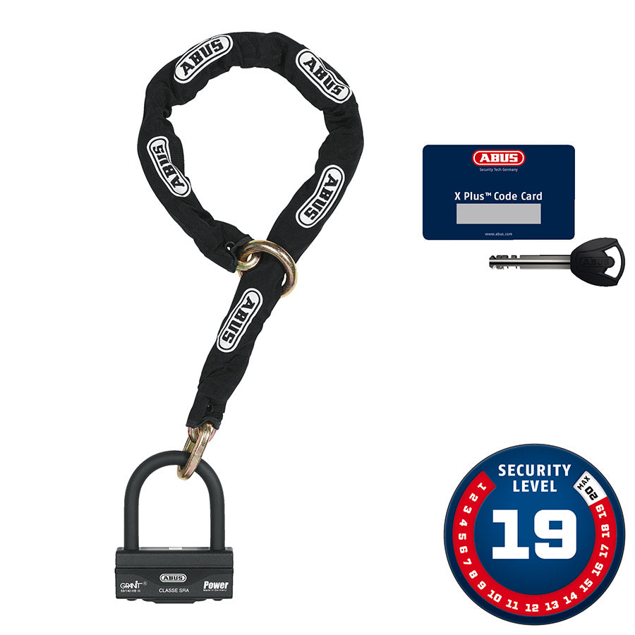 Abus, Granit XPlus 58 12KS Black Loop, Chain + ULock, Key, 18mm ...