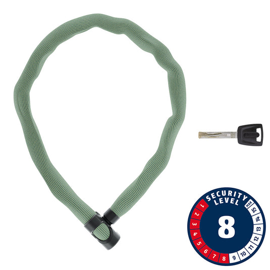 Abus, IVERA 7210K, Chain Lock, Key, 7mm, 100cm, 3.6', Bike Packing