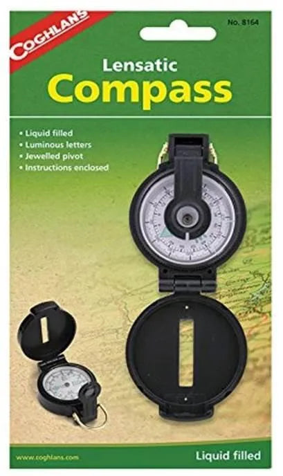 8164 - COGHLANS - LENSATIC COMPASS UPC: 056389081642