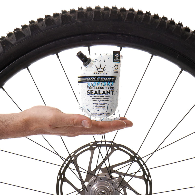 Load image into Gallery viewer, Peaty&#39;s Holeshot Biofibre Tubeless Tire Sealant 120mL/4 oz. - RACKTRENDZ
