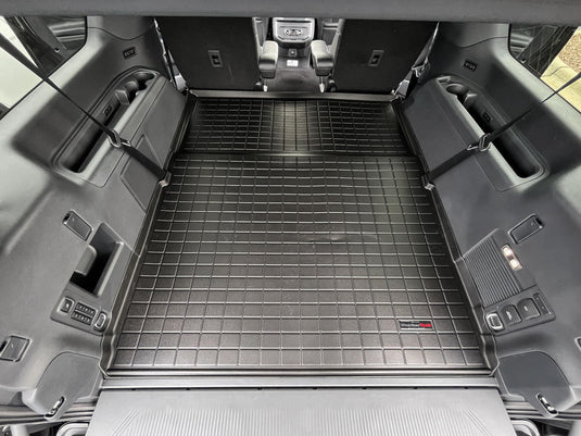 WeatherTech Cargo Liner Custom Fit Trunk Mat - Compatible with 2025 Ford Expedition Max & Lincoln Navigator L 2nd Row Black