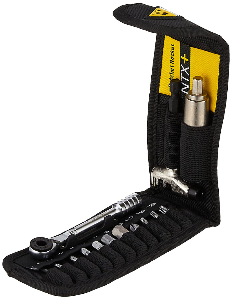 Load image into Gallery viewer, Topeak Ratchet Rocket Lite NTX+, Ratchet Tool and bits, w/ 2-6 Nm Adjustable TorqBit and Chain Tool Head, 19 Function Bike Tool - RACKTRENDZ
