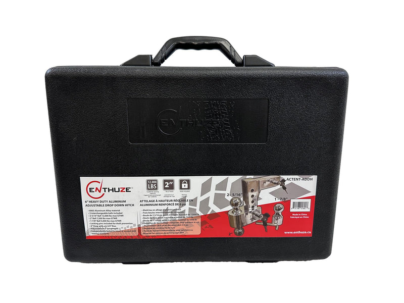 Load image into Gallery viewer, Enthuze 6" HD Aluminum Adjustable Hitch with 3 Ball Sizes
