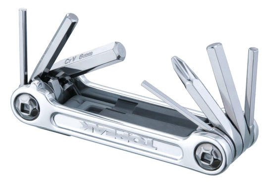 Topeak Mini 9 Pro Mini Tool with Neoprene Bag (Silver) - RACKTRENDZ