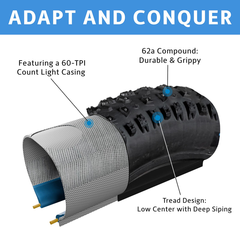 Load image into Gallery viewer, CAKE ETR 26X4.6 CON STUD 60TPI
