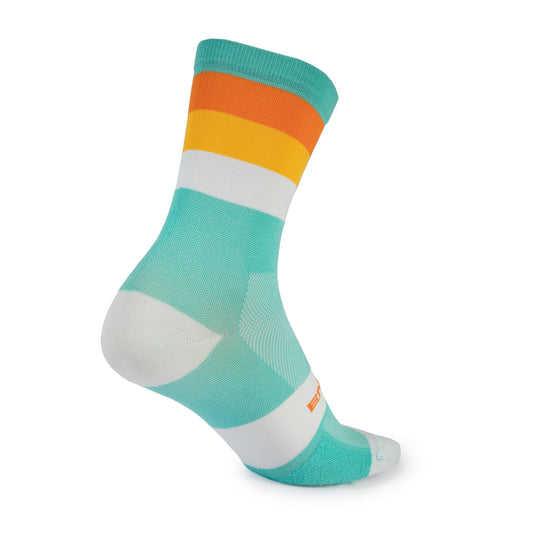 Endura Bandwidth Cycling Sock, Aqua, Large-X-Large - RACKTRENDZ