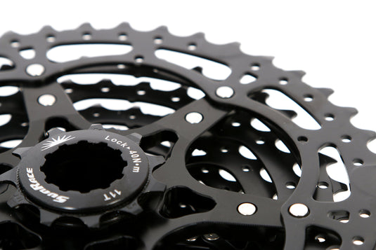 SUN RACE CSMS8 11-Speed Cassette 11-42T. Black Pinion, Adults Unisex, Black, Standard - RACKTRENDZ