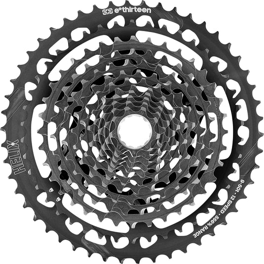 e*thirteen Helix Plus 12sp Cassette, 9-50t - Black - RACKTRENDZ