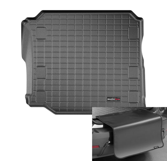 WEATHERTECH 401188SK Cargo Liner with Bumper Protector Black Wrangler Unlimited Jl 18