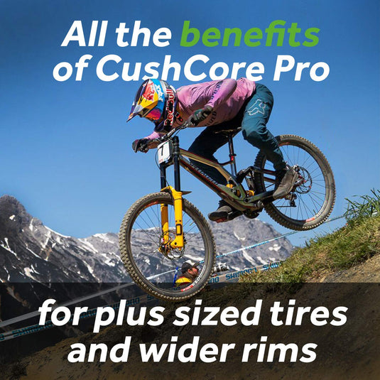 CushCore Plus Set - Includes (1) Tire Insert, (1) Presta Valve & (1) Rim Sticker, Easy at-Home Installation, Bicycle Tire Inserts, Helps Improve Ride Quality, Fits a 2.6"-3.0" (Single, 29”) - RACKTRENDZ