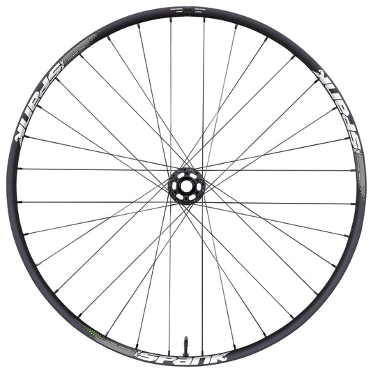 Spank 350 Vibrocore Front Wheel - 27.5", 15 x 100mm Boost, 6-Bolt, Black - RACKTRENDZ
