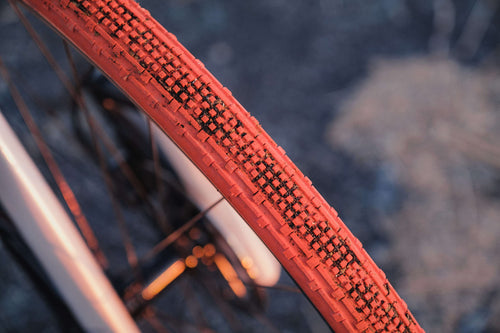 Panaracer Gravel King SK 700 x 38C Tubeless Ready Sunset Orange/Brown - RACKTRENDZ