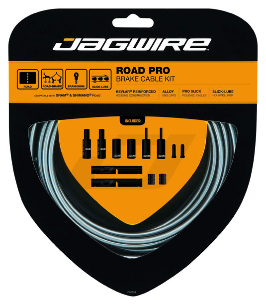 Jagwire JCK203 Ice Grey Road Pro Brake Kit, Shimano/SRAM - RACKTRENDZ