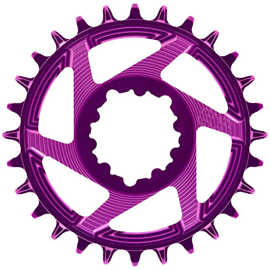 e*thirteen Helix R Guidering - 28t, 11/12-Speed, 3mm Offset, 3-Bolt DM, Eggplant - RACKTRENDZ