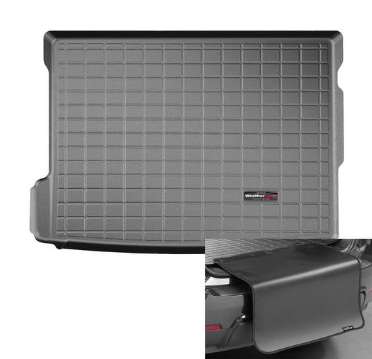 Weathertech Cargo Trunk Liner with Bumper Protector for BMW X2 28i, X2 M35i, Behind 2nd Row w/Bumper Protector (401163SK), Black
