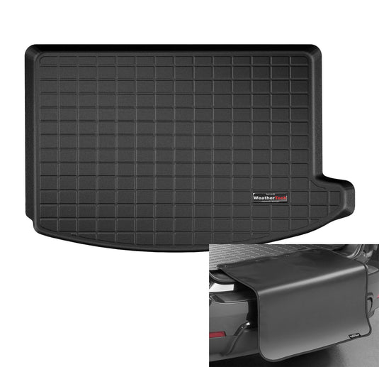 Weathertech Cargo Trunk Liner with Bumper Protector for MINI SE Countryman, Countryman, E Countryman (Plug-in Hybrid) - Behind 2nd Row w/Bumper Protector (401075SK), Black