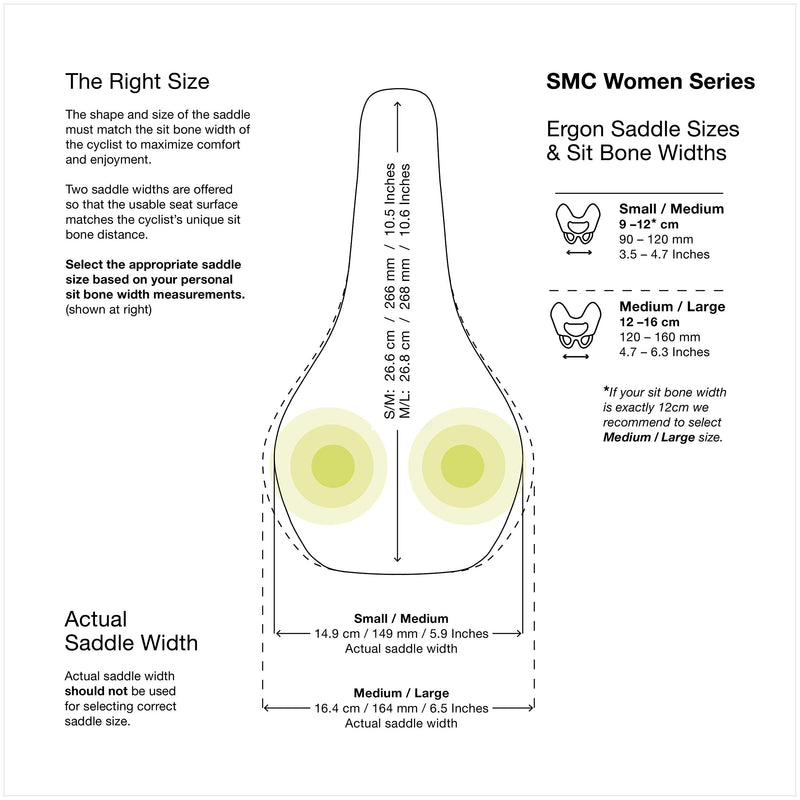 Chargez l&#39;image dans la visionneuse de la galerie, Ergon SMC Saddle - Stealth Womens Medium/Large - RACKTRENDZ
