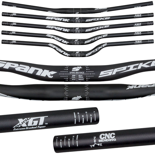 Spank Spike 800 Race Bar 50R Bike Handlebars, Black - RACKTRENDZ