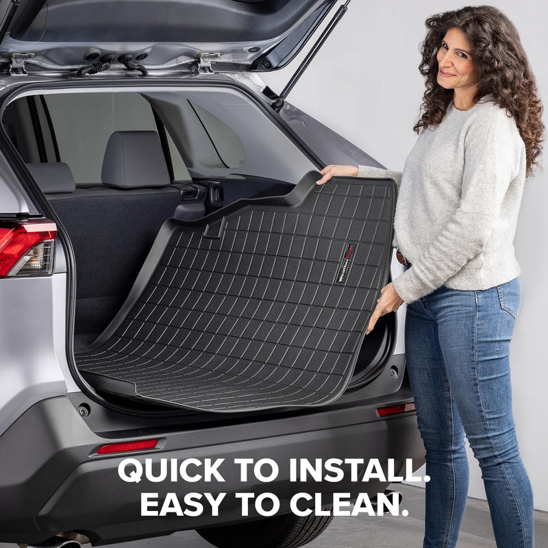 Chargez l'image dans la visionneuse de la galerie, WeatherTech Black Cargo Liner W/Bumper Protector - Fits 13-16 CX-5-40553SK
