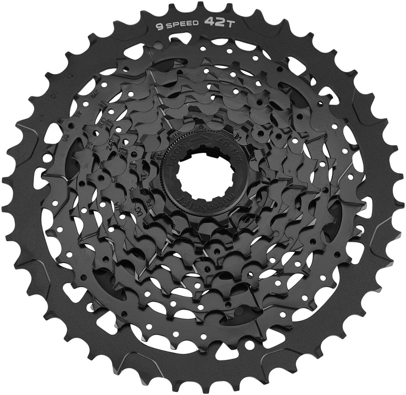 Chargez l&#39;image dans la visionneuse de la galerie, microSHIFT Advent H09 Cassette - 9 Speed, 11-42T, ED Black - RACKTRENDZ
