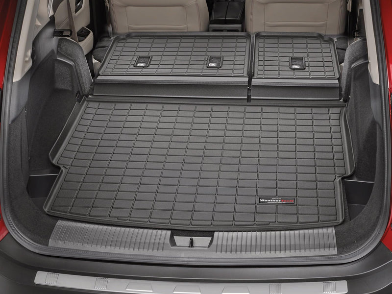 Load image into Gallery viewer, WeatherTech Seatback Cargo Liner HP Mats for Mazda CX-5 - Behind 2nd Row Seating with Bumper Protector (401504IMSK), Black
