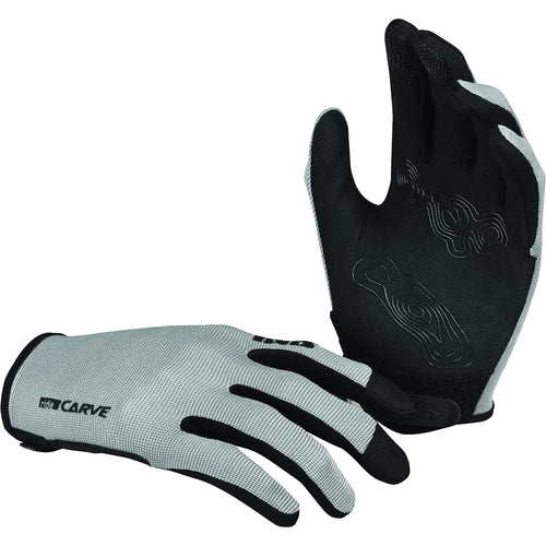 IXS Unisex Carve Digger Gloves - Silicone Grippers and Slip on Design with Touchscreen/Biking/Hiking Compatible (Graphite XL) - RACKTRENDZ