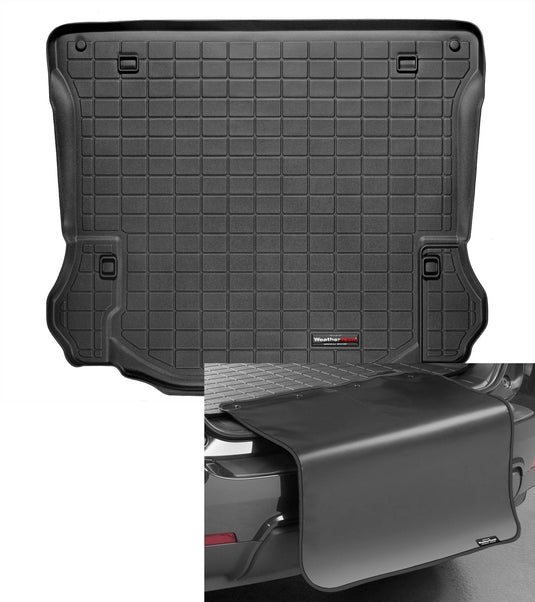 WeatherTech Black Cargo Liner W/ Bumper Protector - Fits 11-14 Wrangler - 40518SK