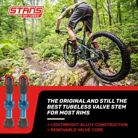 Stan's NoTubes Unisex - Adult Valve 03300662 Blue 35 mm - RACKTRENDZ
