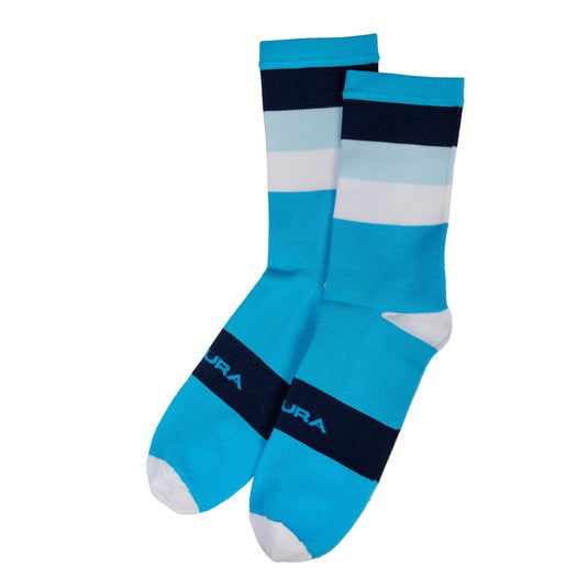 Endura Bandwidth Cycling Sock, Hi-viz Blue, Large-X-Large - RACKTRENDZ