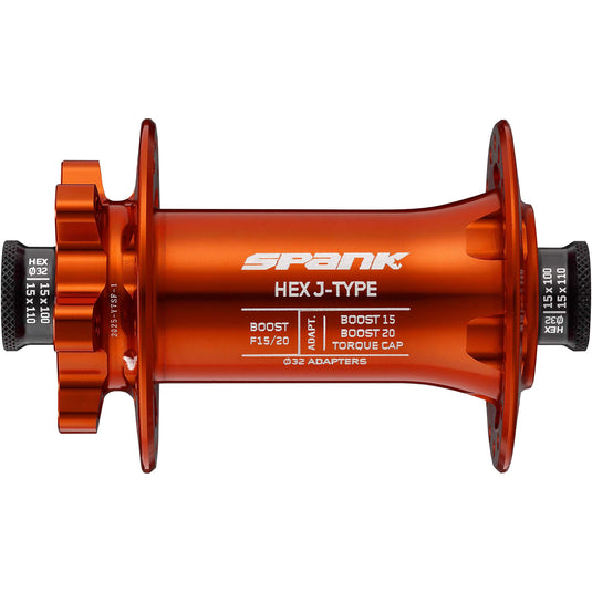 Spank HEX J-Type Boost F15/20 Front Hub Orange - RACKTRENDZ