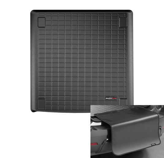 Weathertech Cargo Trunk Liner with Bumper Protector for Jaguar XF - Behind 2nd Row w/Bumper Protector (401136SK), Black