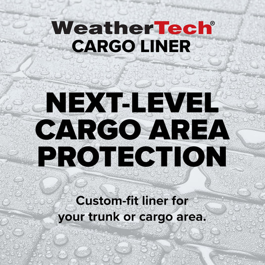 Weathertech Cargo Trunk Liner with Bumper Protector for VW Touareg, Cayenne®, Behind 2nd Row w/Bumper Protector (40244SK), Black